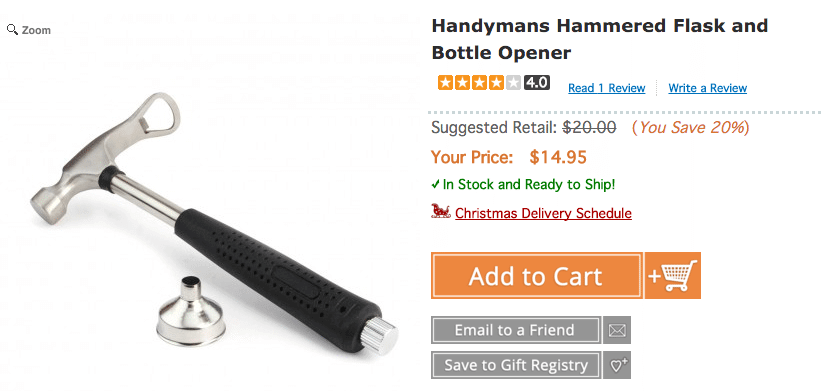 hammered flask