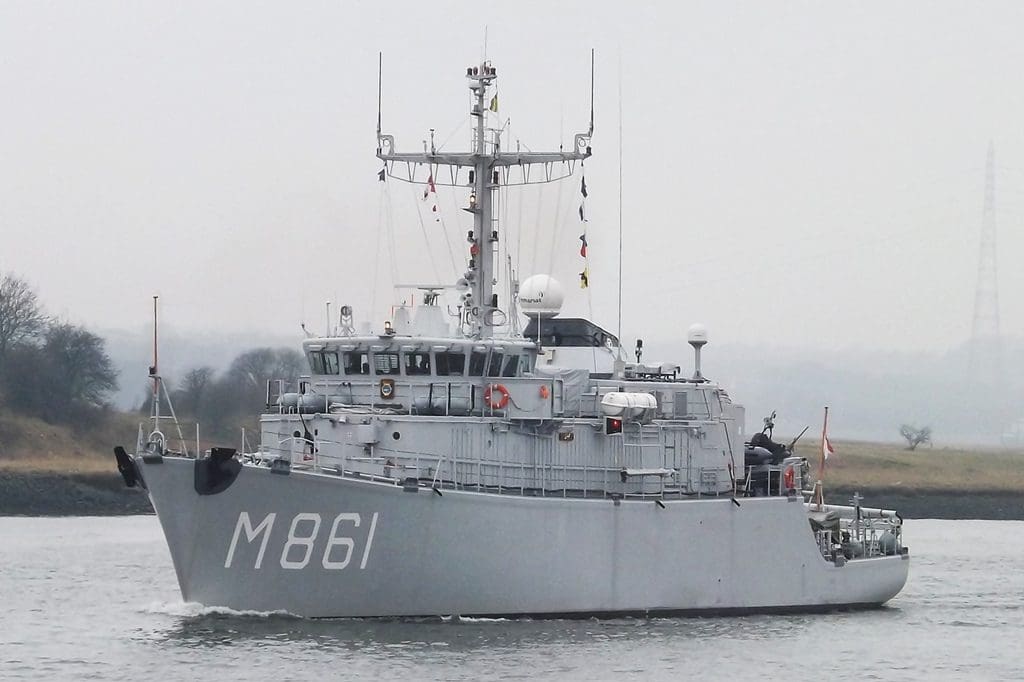 Minehunter Rimini Finds Intact Naval Mine in Black Sea