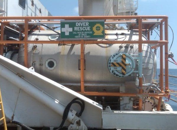 Performance of saturation diving emergency hyperbaric evacuation and recovery