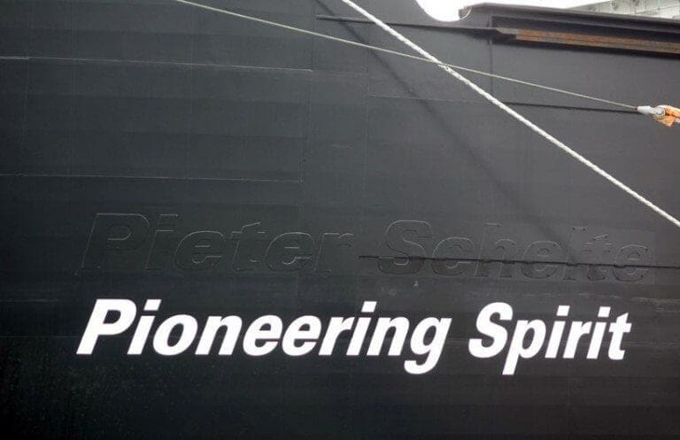 Pioneering Spirit Stinger Completed